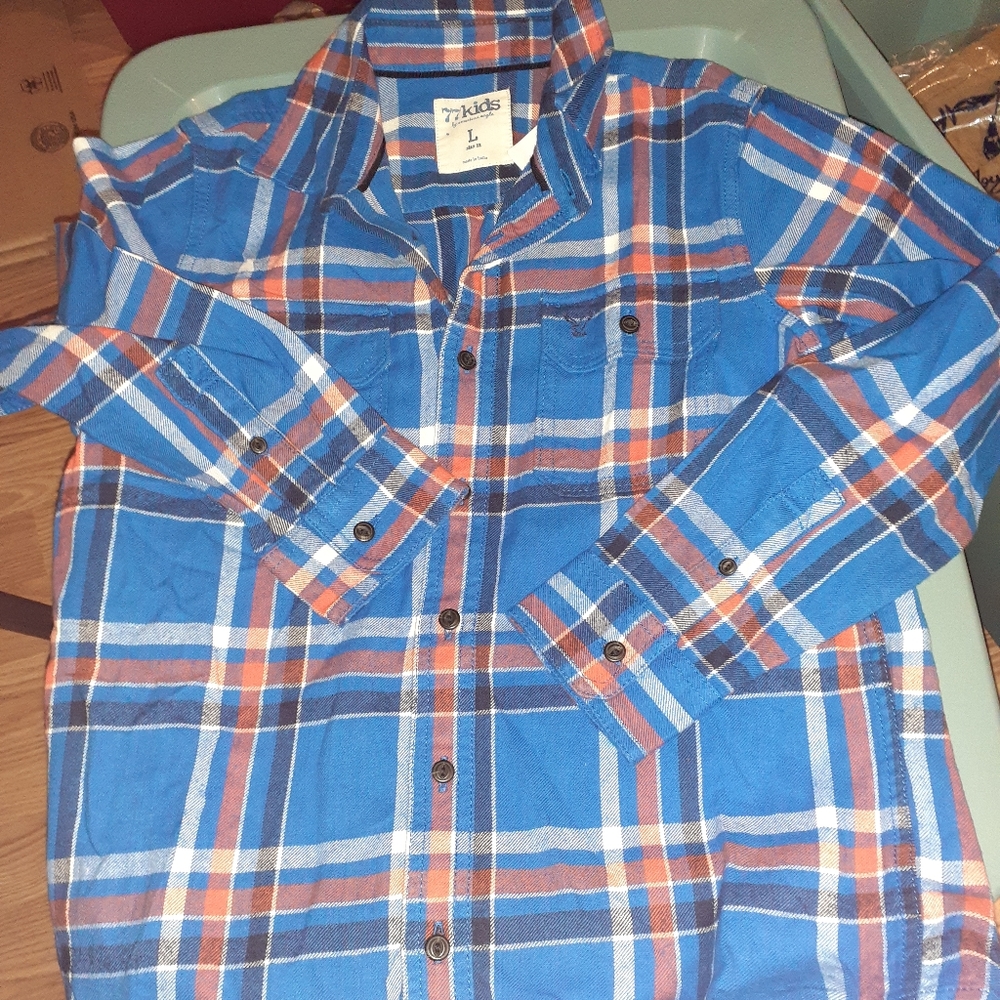 77 kids by AE flannel shirts